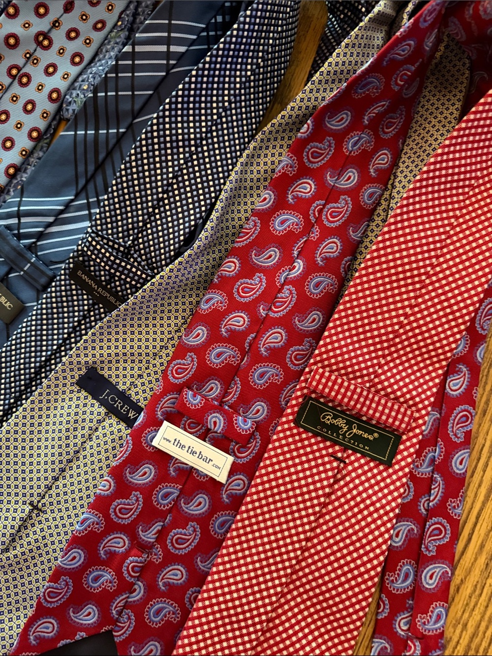 10 Men’s Silk Tie Lot Zegna Brooks Brothers J.Crew Tie Bar Banana Republic - Picture 12 of 14